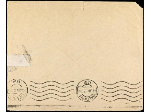 ✉ ESPAÑA GUERRA CIVIL. 1937. ZONA REPUBLICANA. PALENCIA a FR