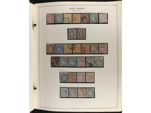 ESPAÑA. Colección en álbum Minkus de 1850 a 1989 muy comple