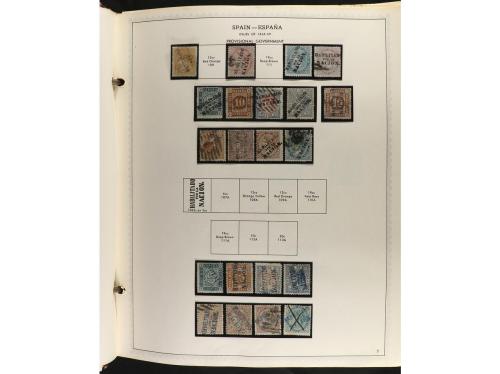 ESPAÑA. Colección en álbum Minkus de 1850 a 1989 muy comple