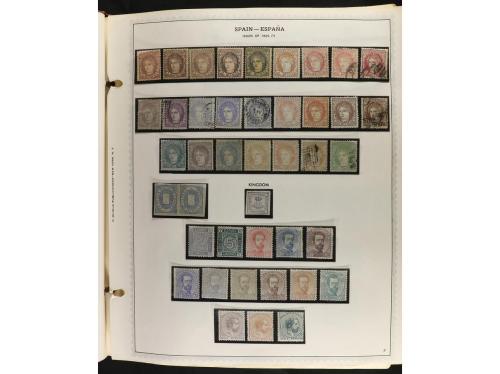 ESPAÑA. Colección en álbum Minkus de 1850 a 1989 muy comple
