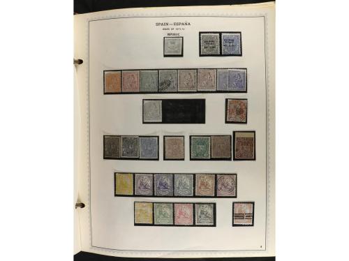 ESPAÑA. Colección en álbum Minkus de 1850 a 1989 muy comple