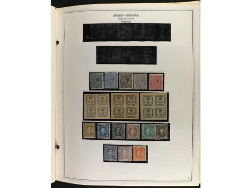 ESPAÑA. Colección en álbum Minkus de 1850 a 1989 muy comple
