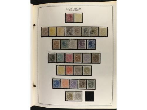 ESPAÑA. Colección en álbum Minkus de 1850 a 1989 muy comple