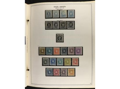 ESPAÑA. Colección en álbum Minkus de 1850 a 1989 muy comple