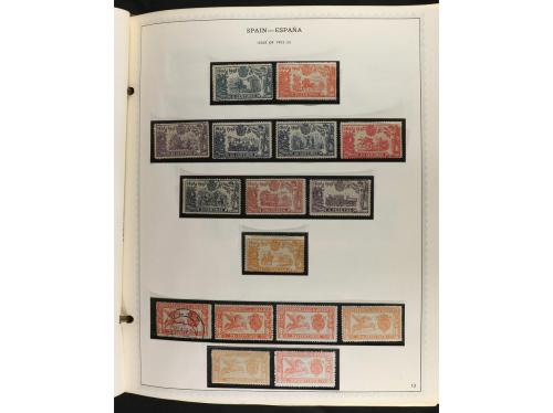 ESPAÑA. Colección en álbum Minkus de 1850 a 1989 muy comple