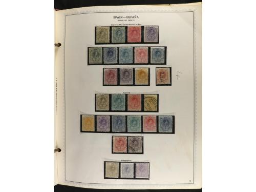 ESPAÑA. Colección en álbum Minkus de 1850 a 1989 muy comple