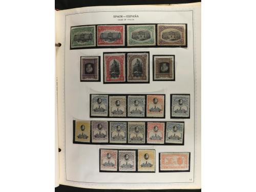 ESPAÑA. Colección en álbum Minkus de 1850 a 1989 muy comple