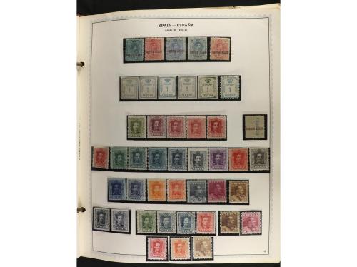 ESPAÑA. Colección en álbum Minkus de 1850 a 1989 muy comple