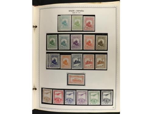 ESPAÑA. Colección en álbum Minkus de 1850 a 1989 muy comple