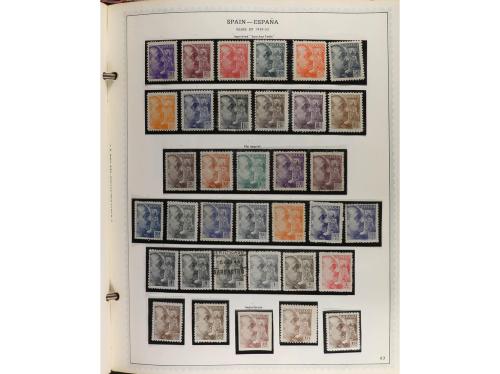 ESPAÑA. Colección en álbum Minkus de 1850 a 1989 muy comple