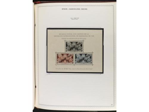 ESPAÑA. Colección en álbum Minkus de 1850 a 1989 muy comple