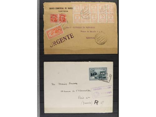 LOTES y COLECCIONES. ESPAÑA. HISTORIA POSTAL. Conjunto monta
