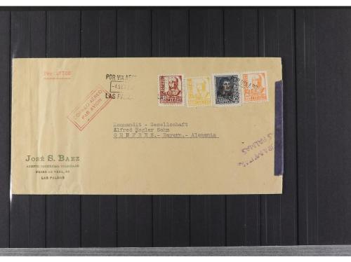 LOTES y COLECCIONES. ESPAÑA. HISTORIA POSTAL. Conjunto monta