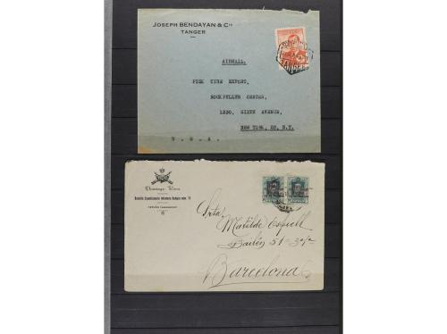 LOTES y COLECCIONES. ESPAÑA. HISTORIA POSTAL. Conjunto monta