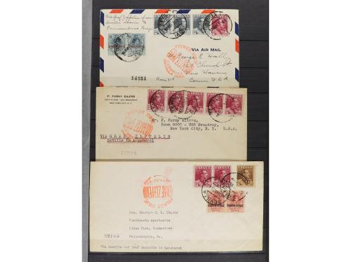 LOTES y COLECCIONES. ESPAÑA. HISTORIA POSTAL. Conjunto monta