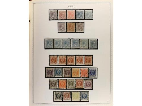 LOTES y COLECCIONES. COLONIAS ESPAÑOLAS. Colección en álbum 