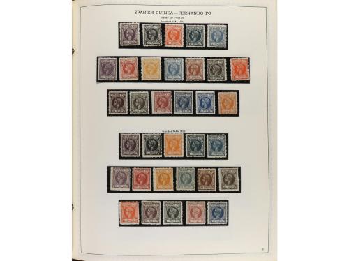 LOTES y COLECCIONES. COLONIAS ESPAÑOLAS. Colección en álbum 