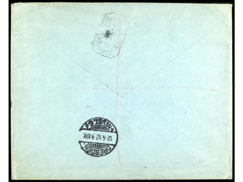 ✉ COLONIAS ESPAÑOLAS: GUINEA. Ed. 59, 60, 62/71. 1912. Sobre