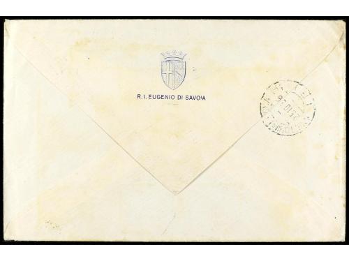 ESPAÑA GUERRA CIVIL. 1936. Sobre con membrete al dorso del b