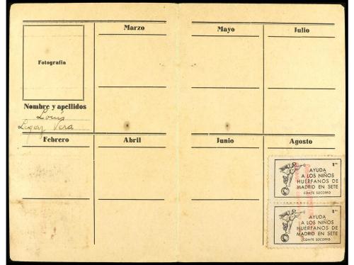 ✉ ESPAÑA GUERRA CIVIL. DEMARCACIÓN CONSULAR DE SÈTE (Francia