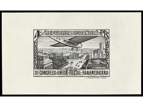 ESPAÑA. UNIÓN POSTAL PANAMERICANA. CORREO AÉREO. PRUEBAS DE 