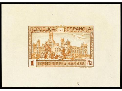 ESPAÑA. UNIÓN POSTAL PANAMERICANA. CORREO AÉREO. PRUEBAS DE 