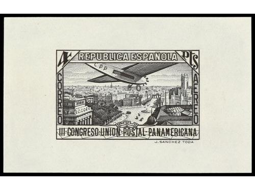 ESPAÑA. UNIÓN POSTAL PANAMERICANA. CORREO AÉREO. PUEBAS DE P