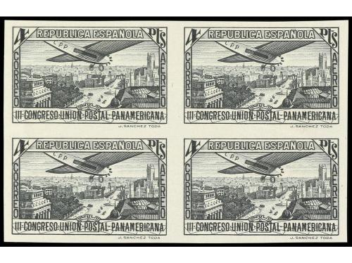 ESPAÑA. UNIÓN POSTAL PANAMERICANA. CORREO AÉREO. ENSAYOS DE 