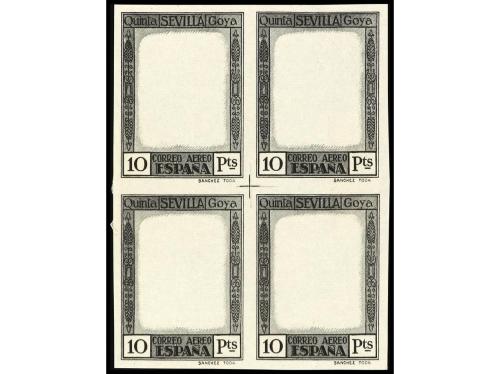 ESPAÑA. GOYA. CORREO AÉREO. ENSAYOS DE COLOR. Juego completo