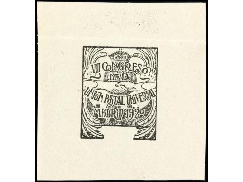 ESPAÑA. 1920. CONGRESO U.P.U. Proyecto no adoptado en color 