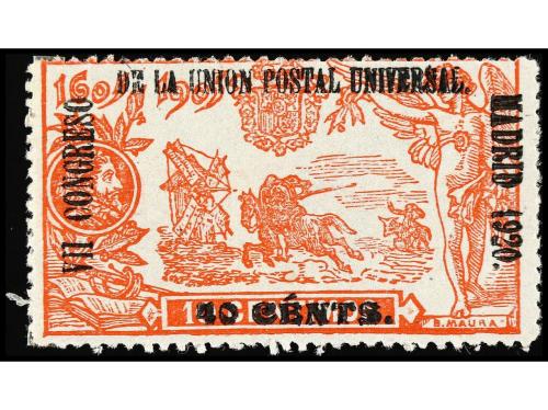 ESPAÑA. 1920. CONGRESO U.P.U. Cuatro sellos de 10 cts. rojo 