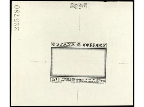 ESPAÑA. COLÓN. PRUEBAS DE PUNZÓN. Marcos solamente, sellos d