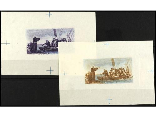 ESPAÑA. COLÓN. PRUEBAS DE PUNZÓN. Centros solamente, juego c