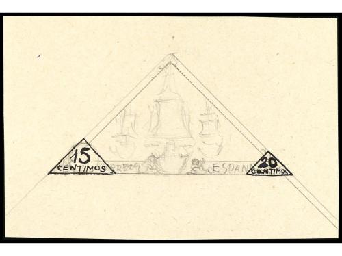 ESPAÑA. COLÓN. Proyecto realizado a lápiz y plumilla con val