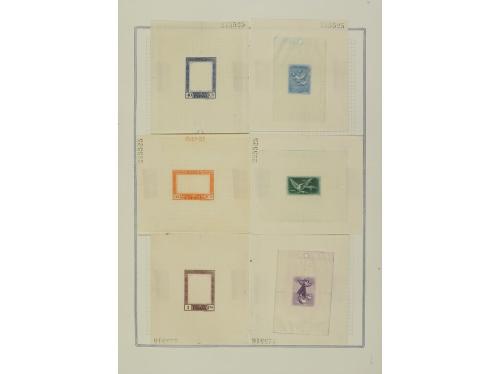 ESPAÑA. GOYA. CORREO AÉREO. PRUEBAS DE PUNZÓN. Juego complet