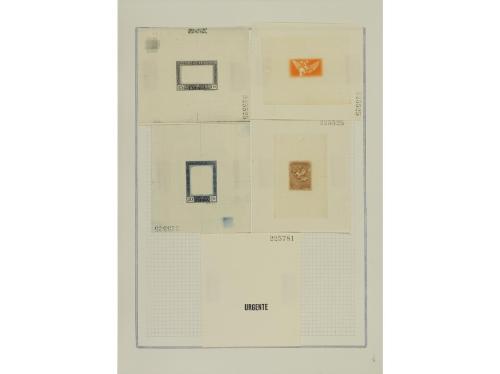 ESPAÑA. GOYA. CORREO AÉREO. PRUEBAS DE PUNZÓN. Juego complet