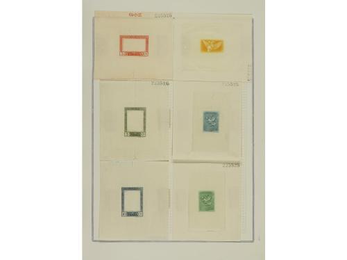 ESPAÑA. GOYA. CORREO AÉREO. PRUEBAS DE PUNZÓN. Juego complet