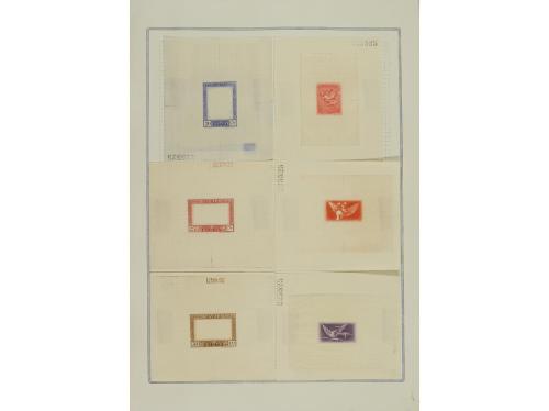 ESPAÑA. GOYA. CORREO AÉREO. PRUEBAS DE PUNZÓN. Juego complet