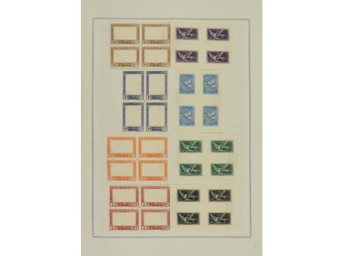 ESPAÑA. GOYA. CORREO AÉREO. ENSAYOS DE PLANCHA. Juego comple