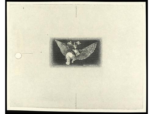 ESPAÑA. GOYA. CORREO AÉREO. PRUEBAS DE PUNZÓN. CENTROS SOLAM