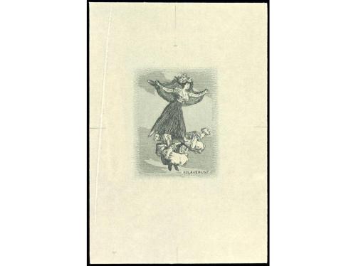 ESPAÑA. GOYA. CORREO AÉREO. PRUEBAS DE PUNZÓN. CENTROS SOLAM