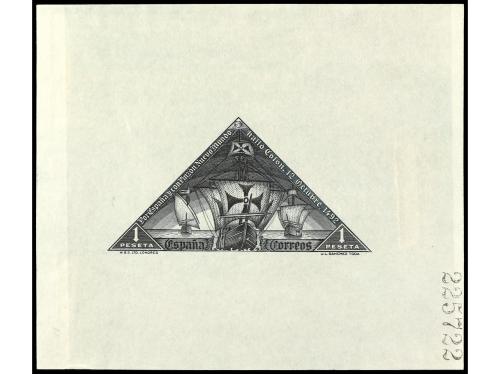 ESPAÑA. COLÓN. PRUEBAS DE PUNZÓN. 25 cts. carmín, 40 cts. ca