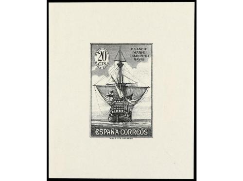 ESPAÑA. COLÓN. PRUEBAS DE LOS REPORTES LITOGRÁFICOS ORIGINAL