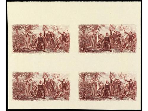 ESPAÑA. COLÓN. ENSAYOS DE PLANCHA. CENTROS SOLAMENTE. Conjun