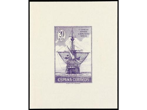 ESPAÑA. COLÓN. PRUEBAS DE LOS REPORTES LITOGRÁFICOS ORIGINAL