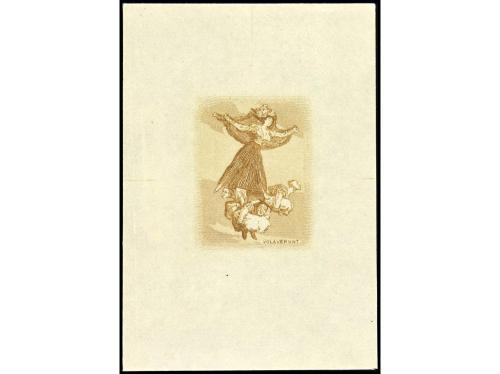 ESPAÑA. GOYA. CORREO AÉREO. PRUEBAS DE PUNZÓN. CENTROS SOLAM