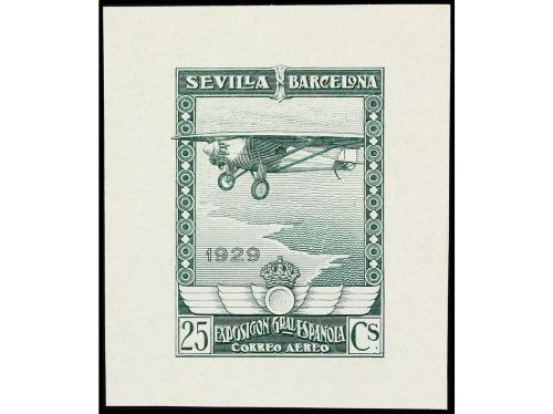 ESPAÑA. EXPO. SEVILLA y BARCELONA. PRUEBAS DE PUNZÓN. 25 cts