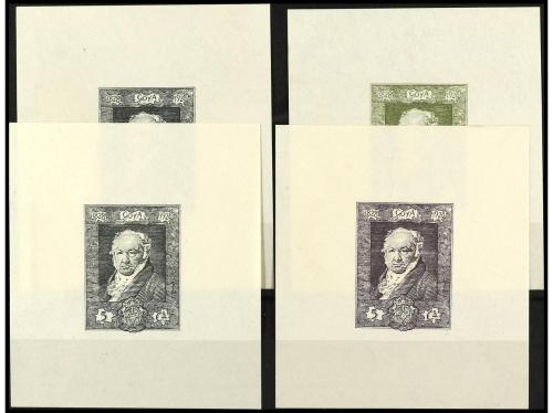 ESPAÑA. GOYA. PRUEBAS DE LOS REPORTES ORIGINALES. Leyendas 1