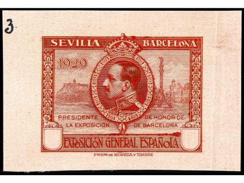 ESPAÑA. EXPO. SEVILLA y BARCELONA. PRUEBAS DE PUNZÓN. 3 prue