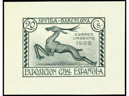 ESPAÑA. EXPO. SEVILLA y BARCELONA. CORREO URGENTE. PRUEBAS D